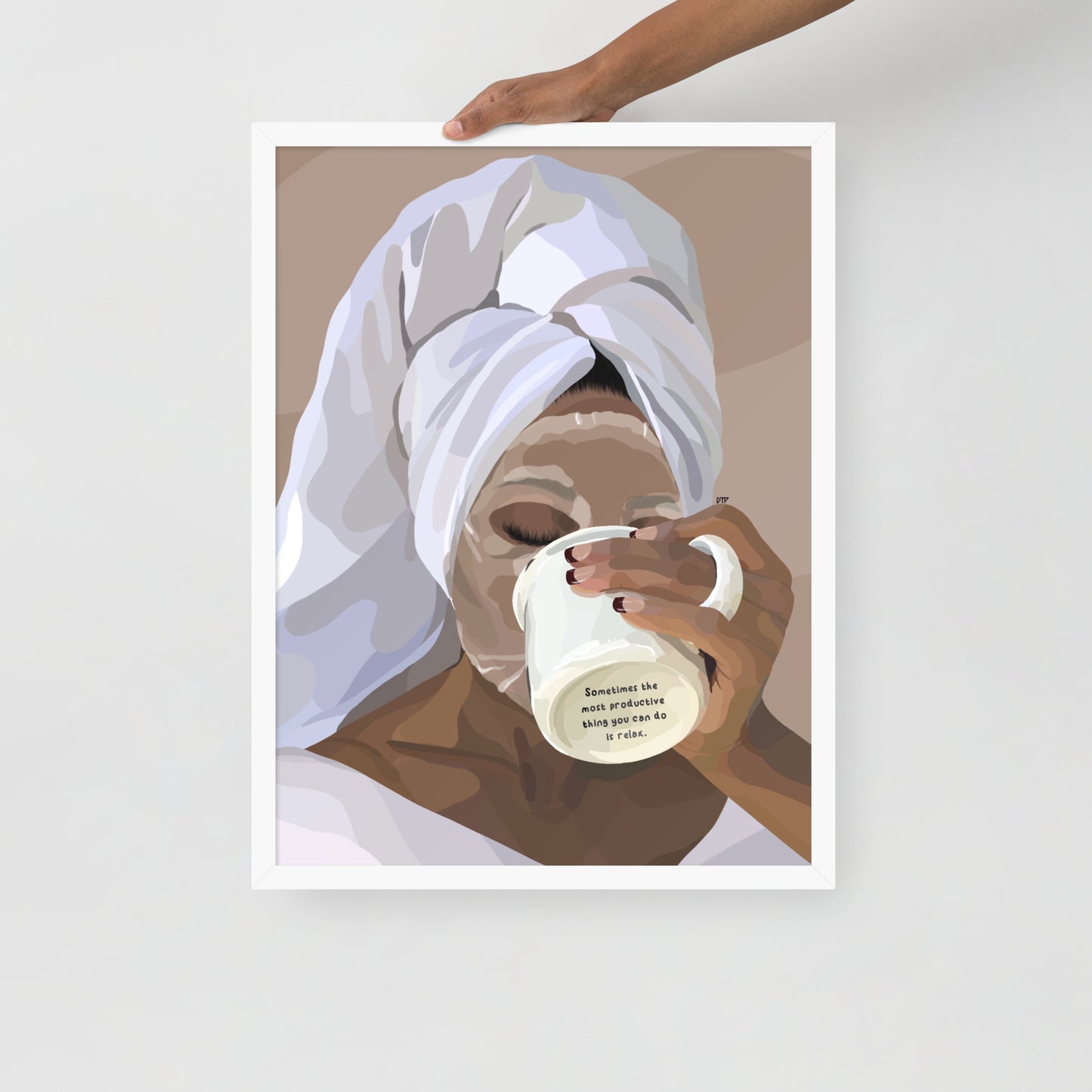 “Please Relax” Framed Print