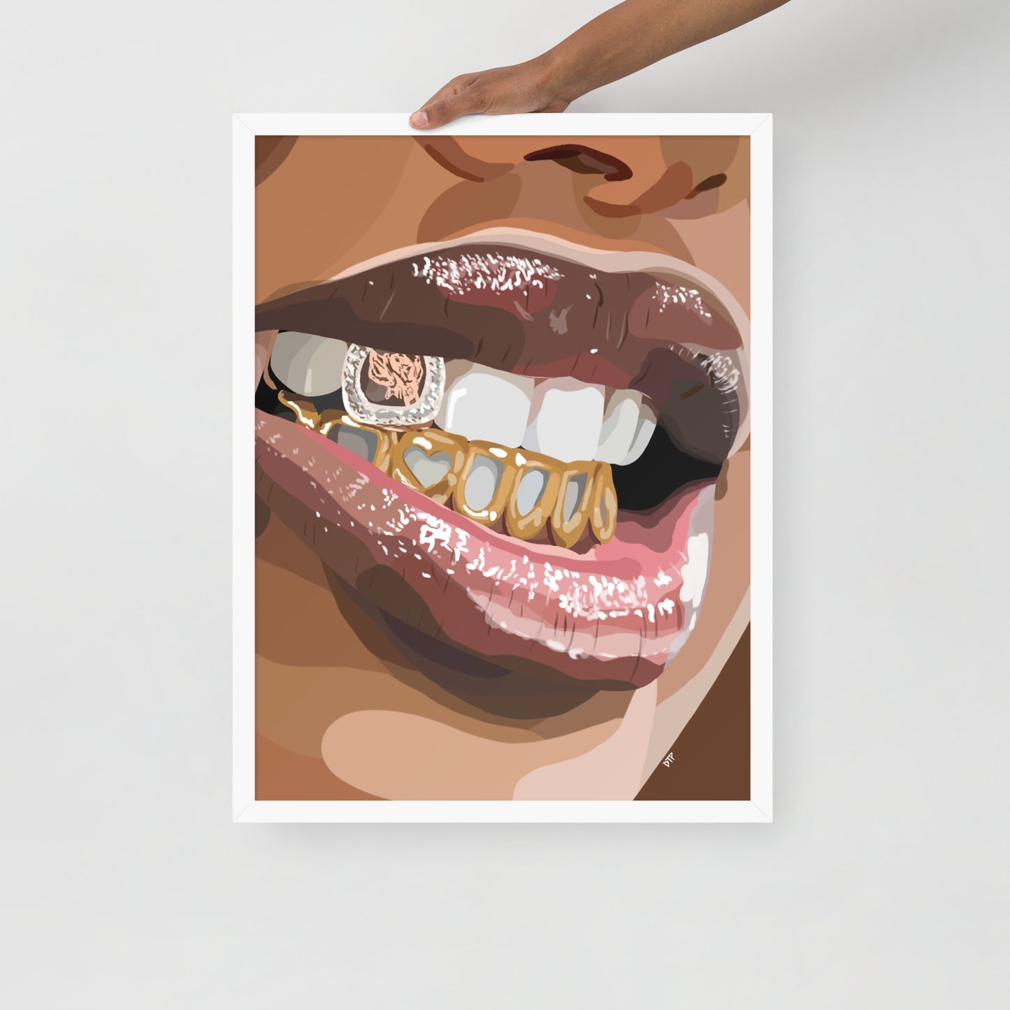 “Grillz II” Framed Print