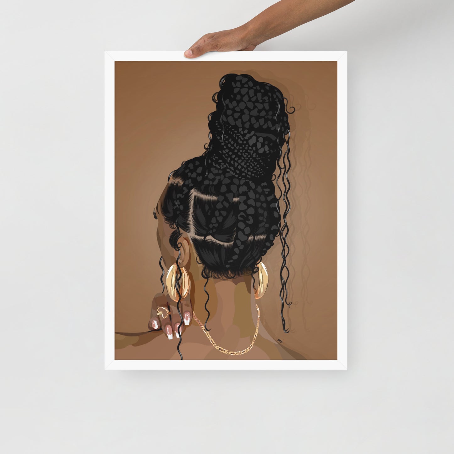 “Boho Braids” Framed Print