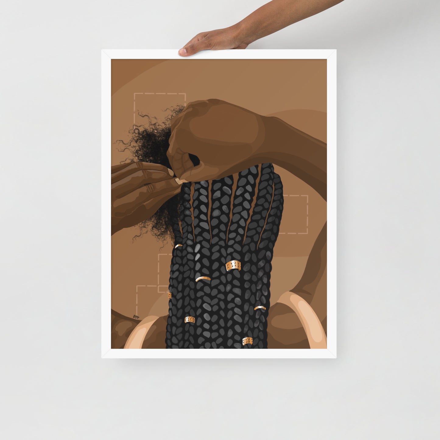 “Category is Hair” Framed Print