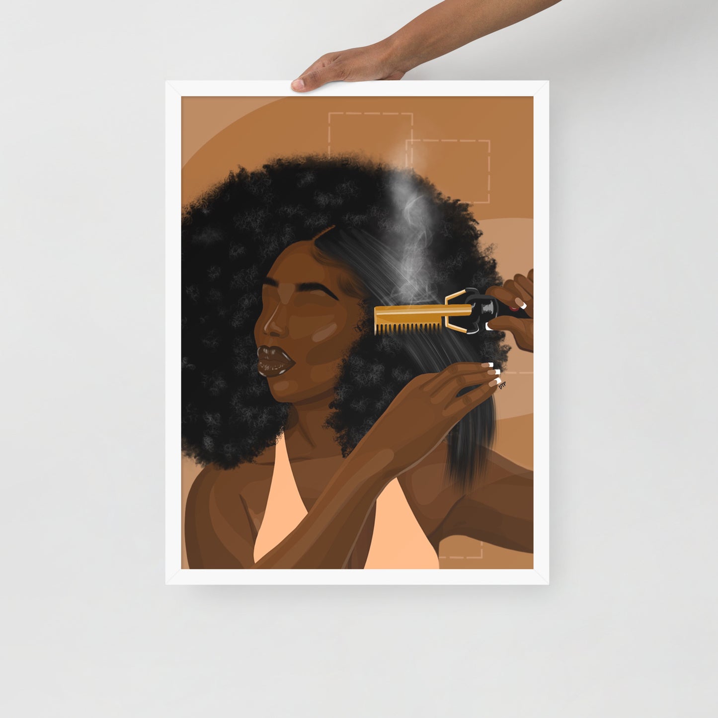 “Hot Comb Dayz” Framed Print
