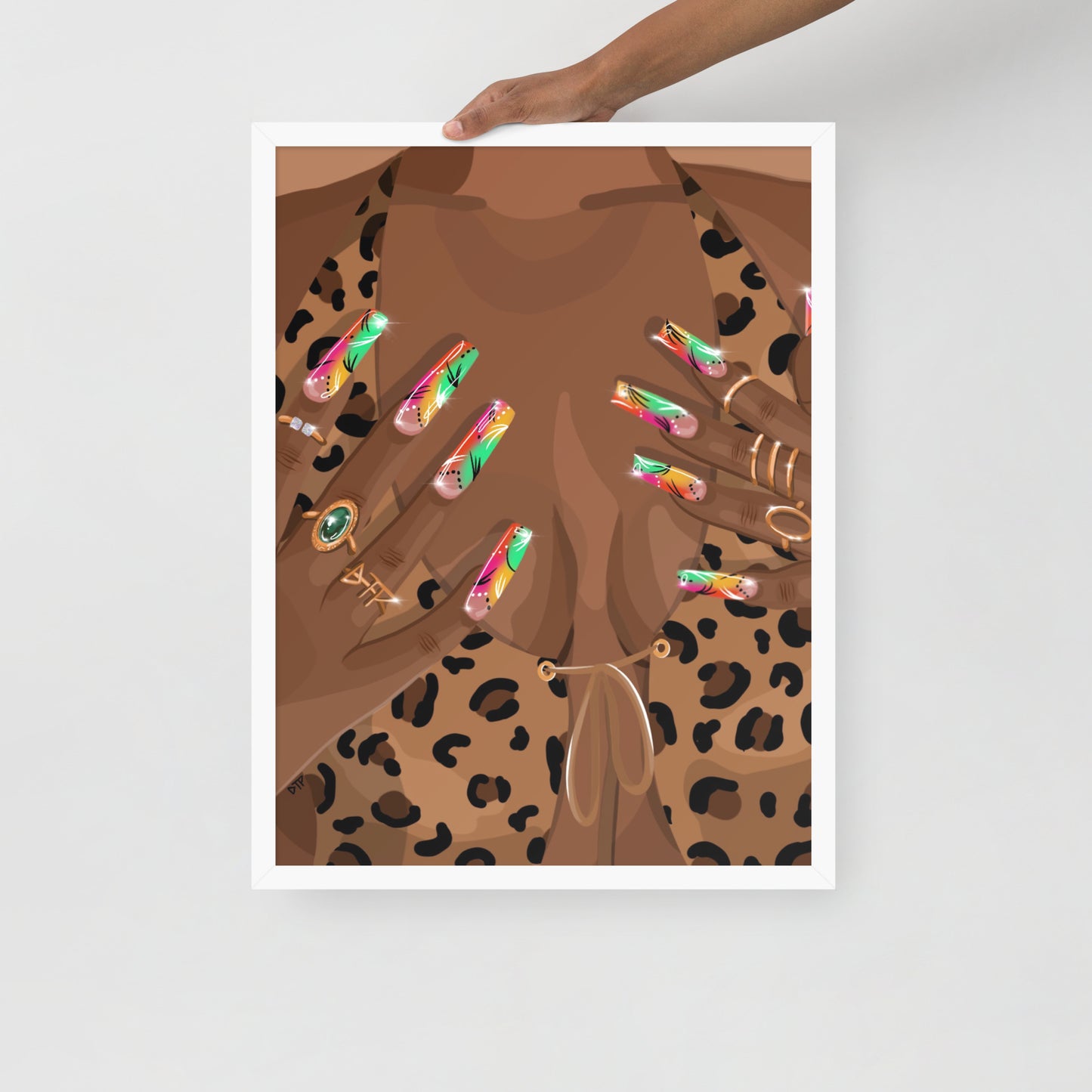 “Nailz” Framed Print