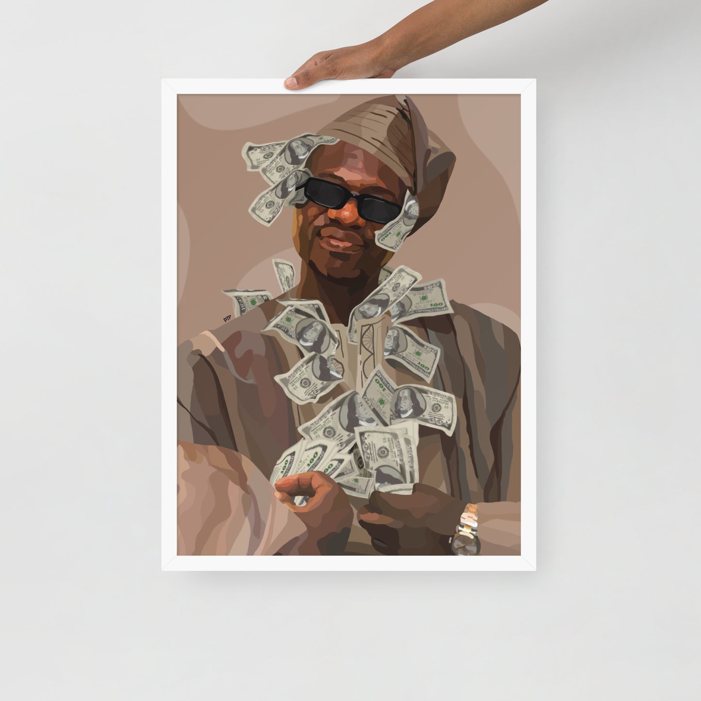 ”Mr Money” Framed print