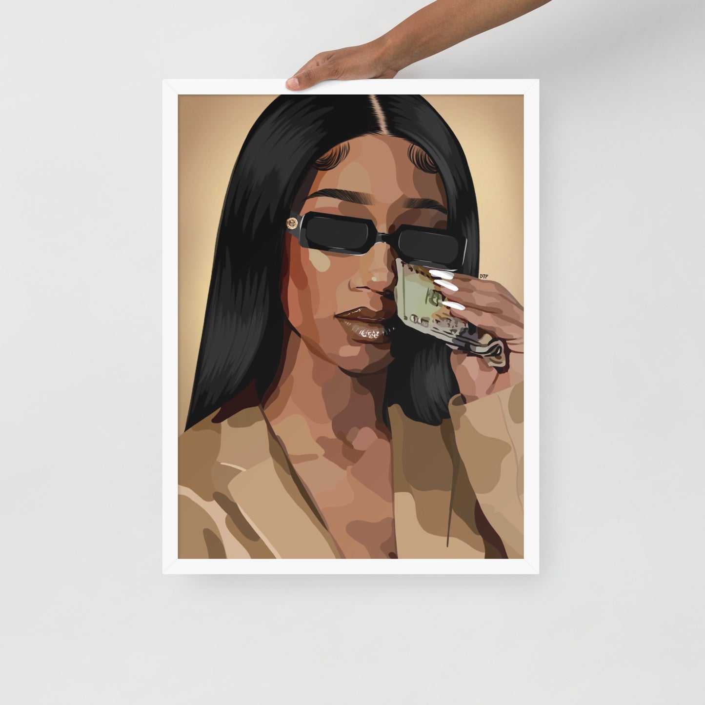 “Money Tears” Framed Print