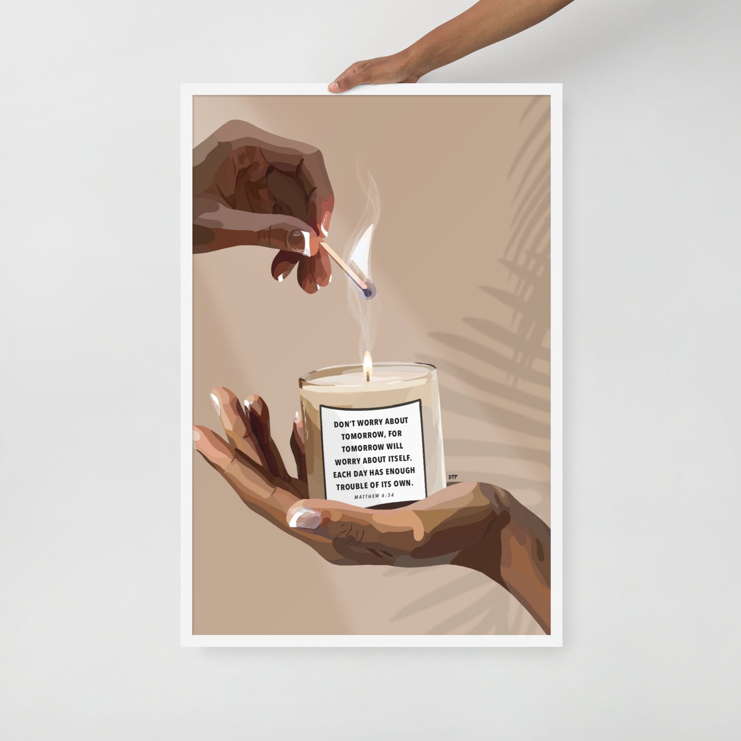 “Don’t Worry” Framed Print