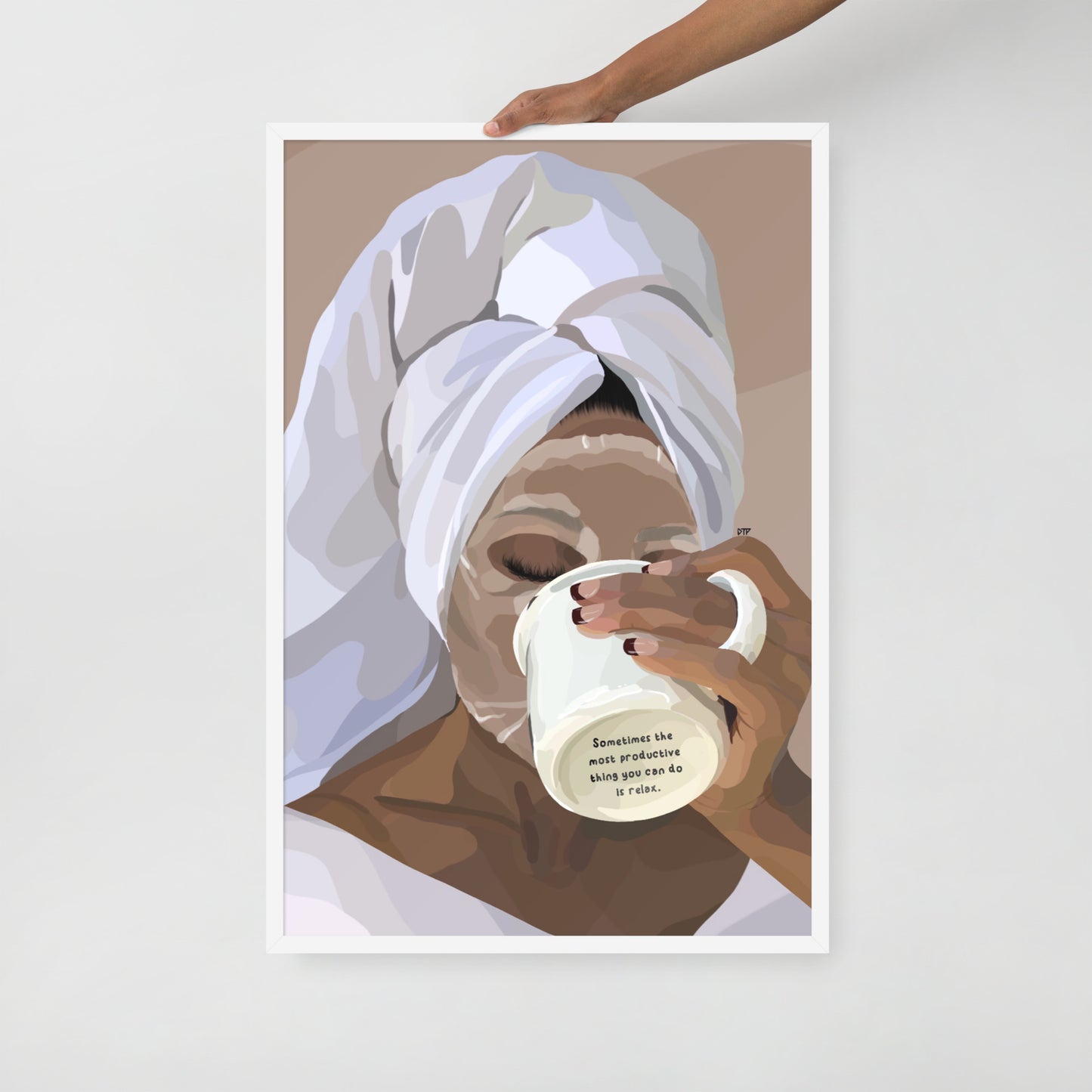 “Please Relax” Framed Print
