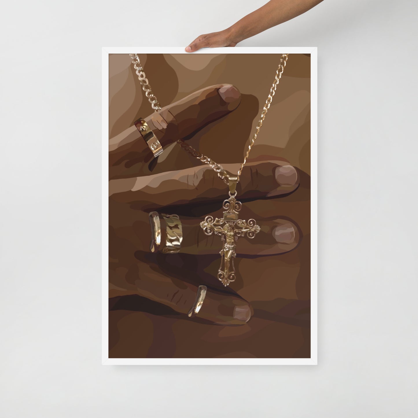 “Luke 9:23” Framed Print