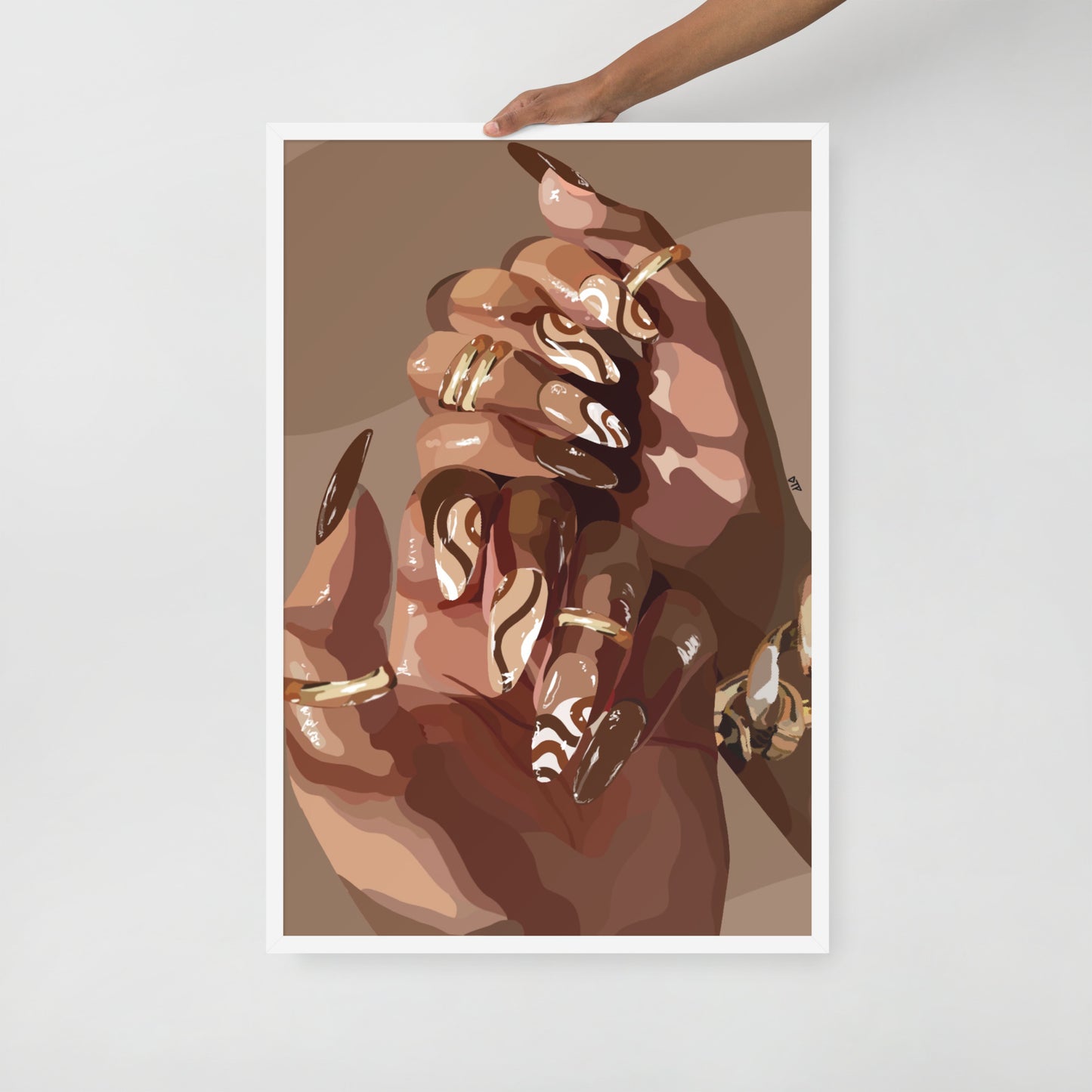 “Swirl” Framed print