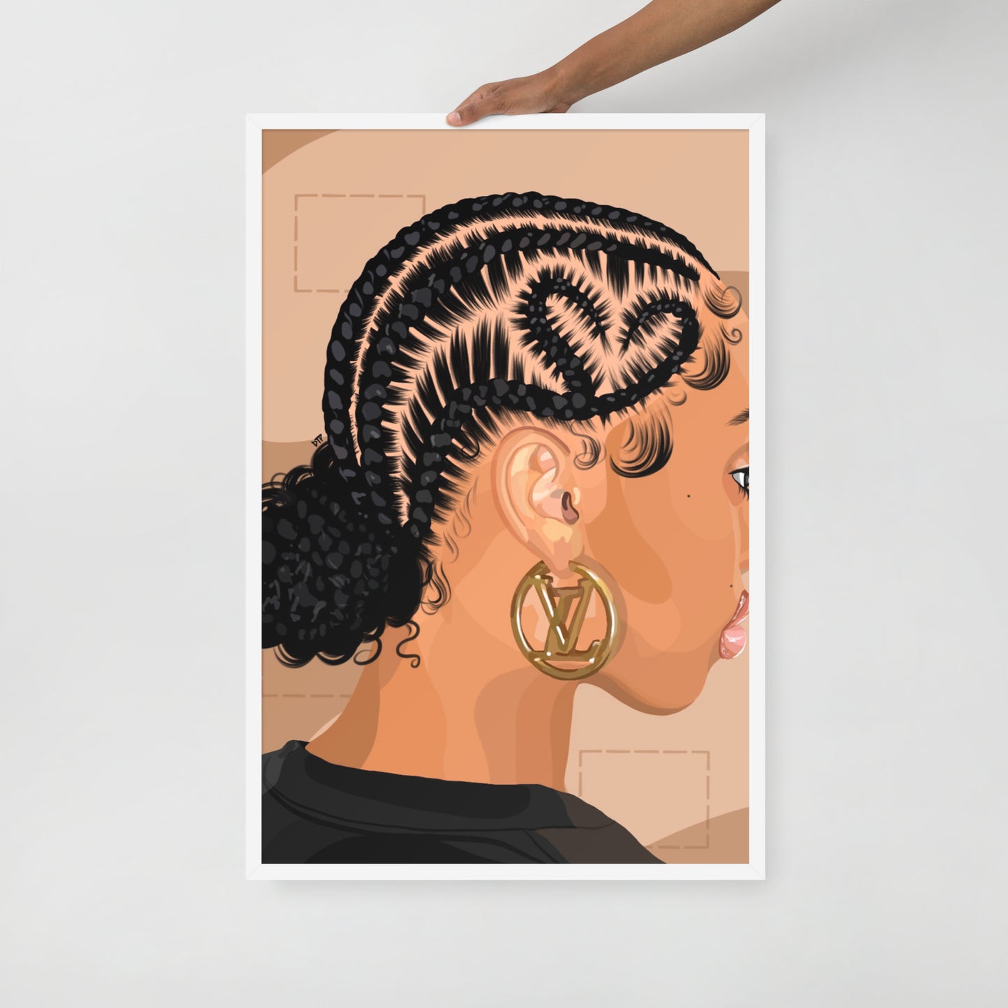 “Luv” Framed Print