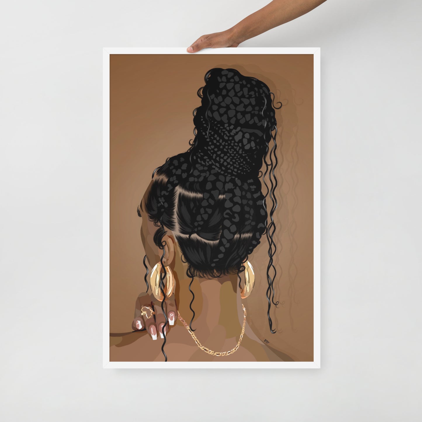 “Boho Braids” Framed Print