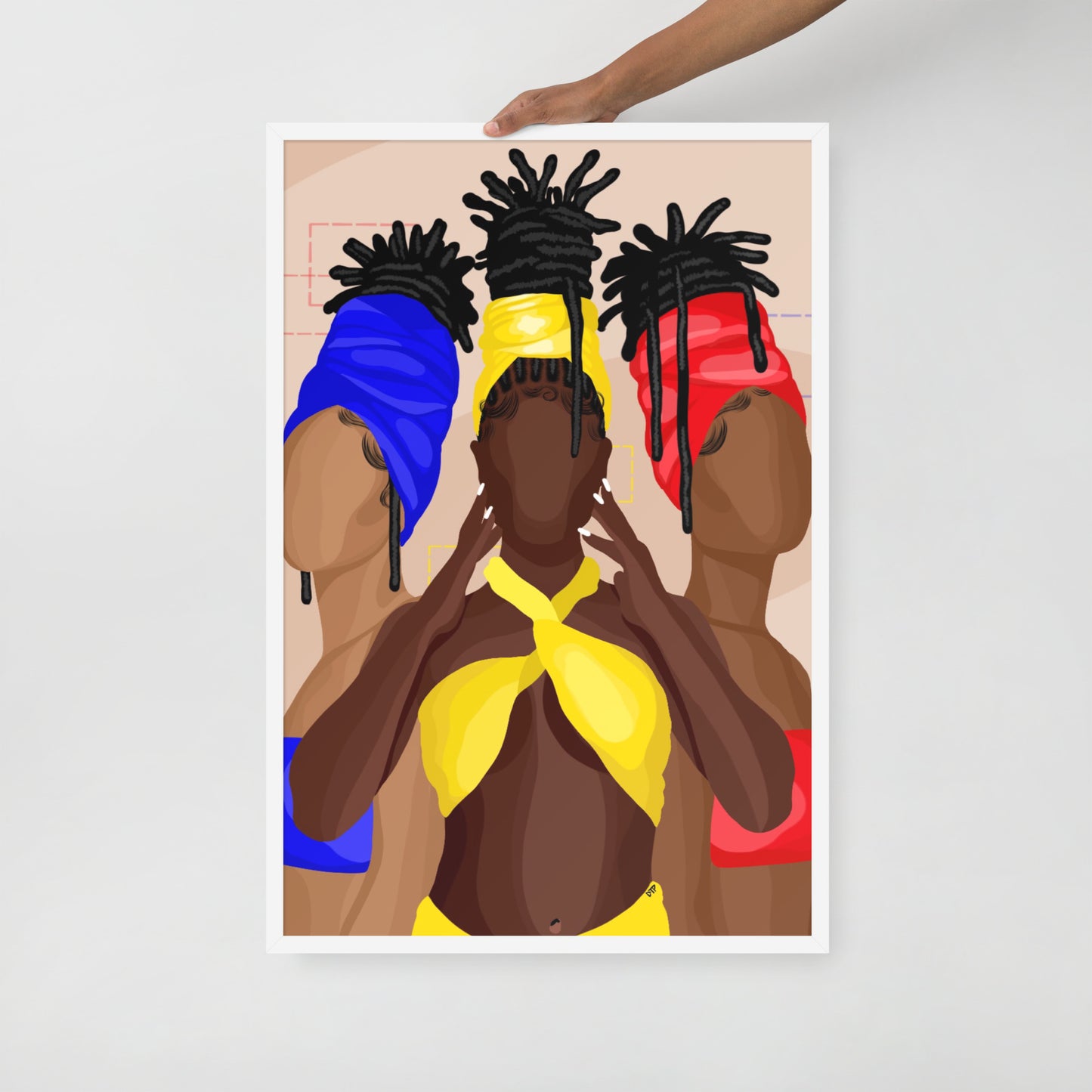 “Loc Sisters” Framed print