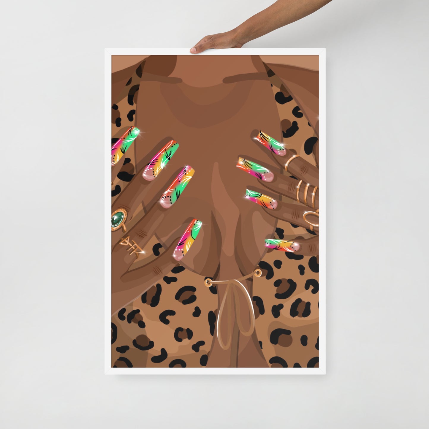 “Nailz” Framed Print