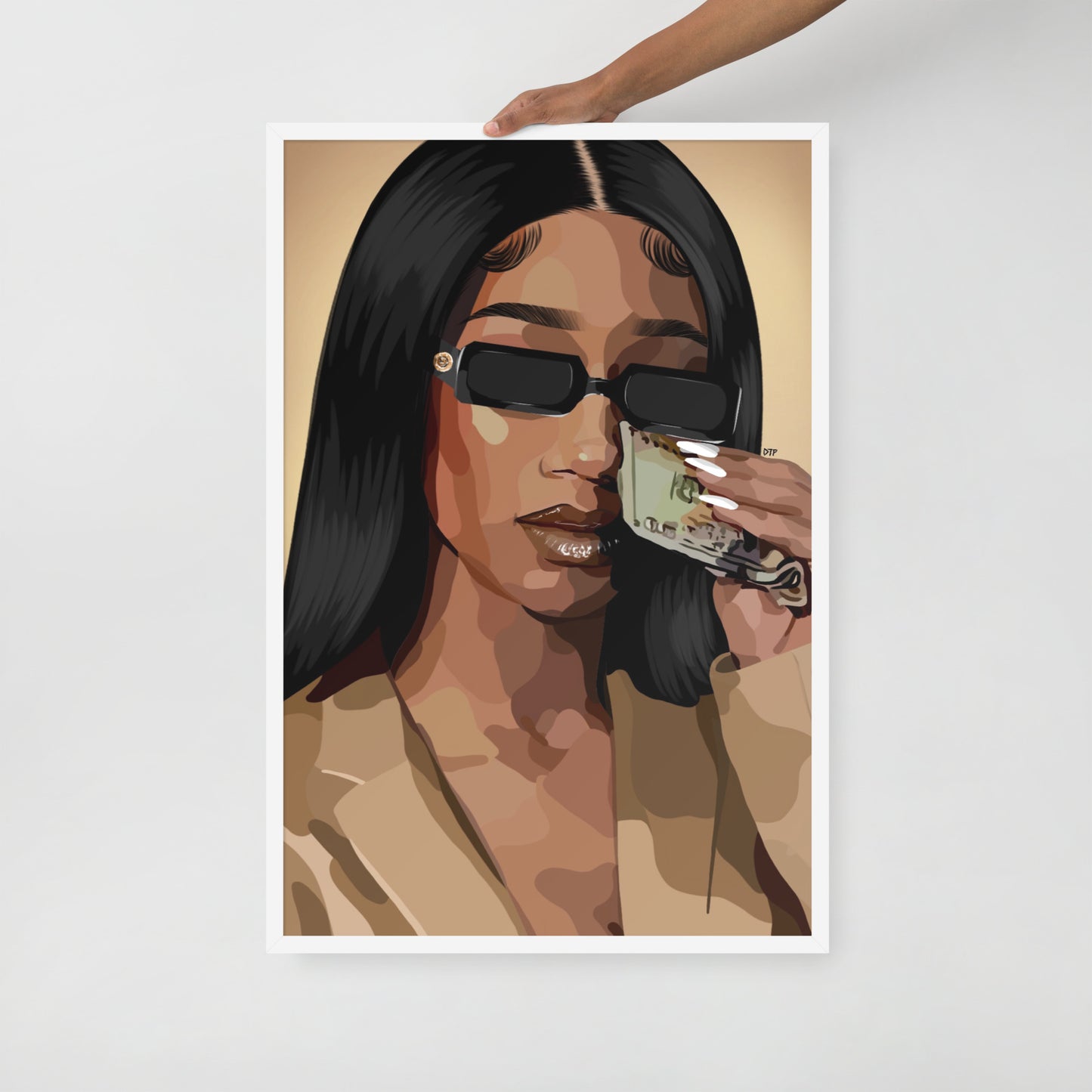 “Money Tears” Framed Print