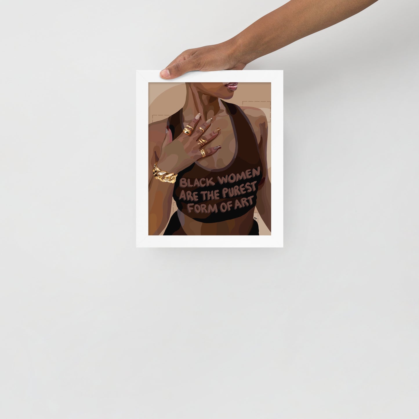 “Women Are Art” Framed print