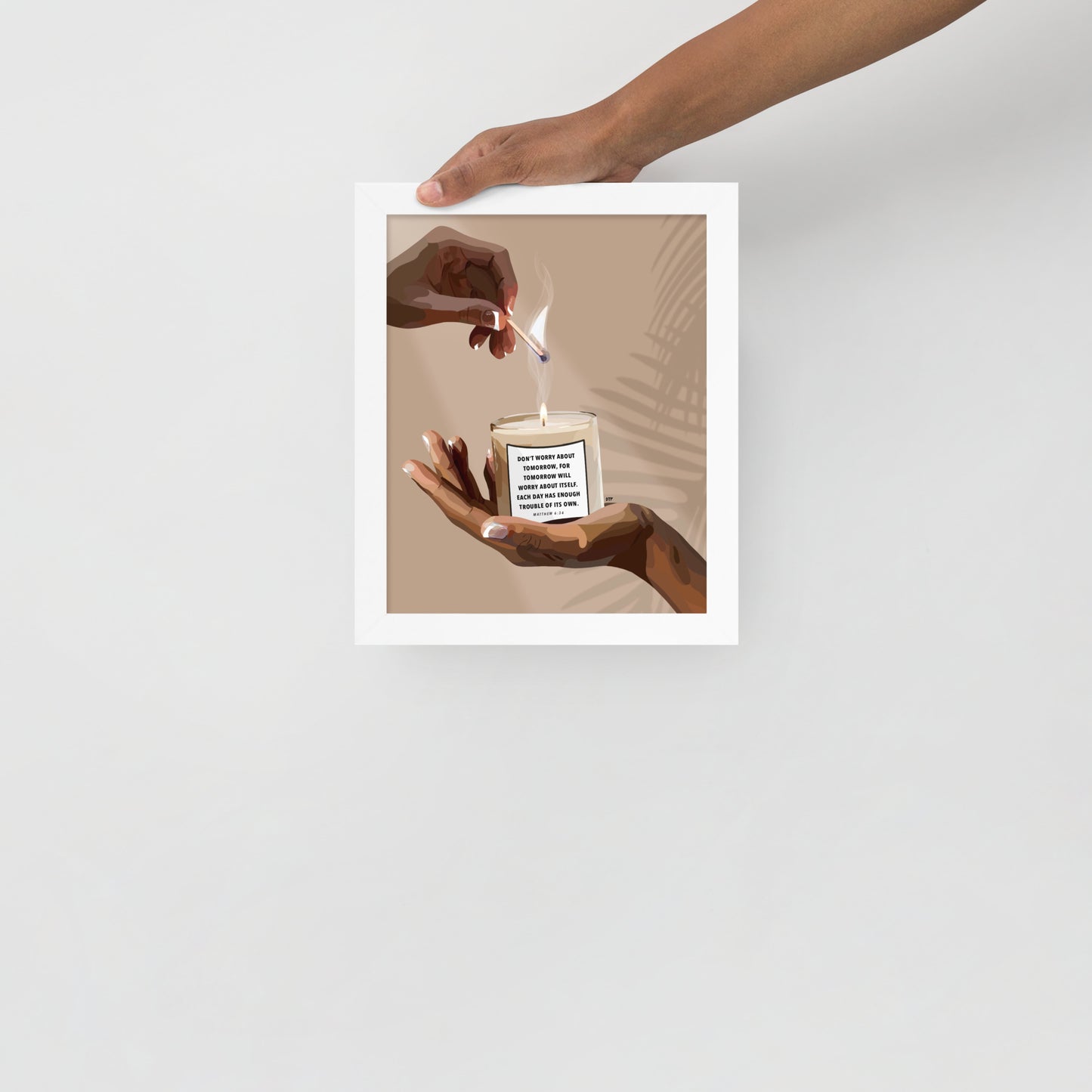“Don’t Worry” Framed Print