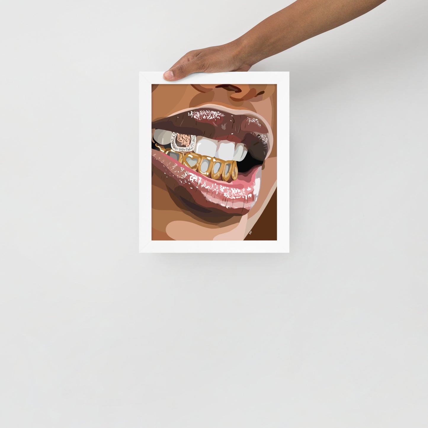 “Grillz II” Framed Print