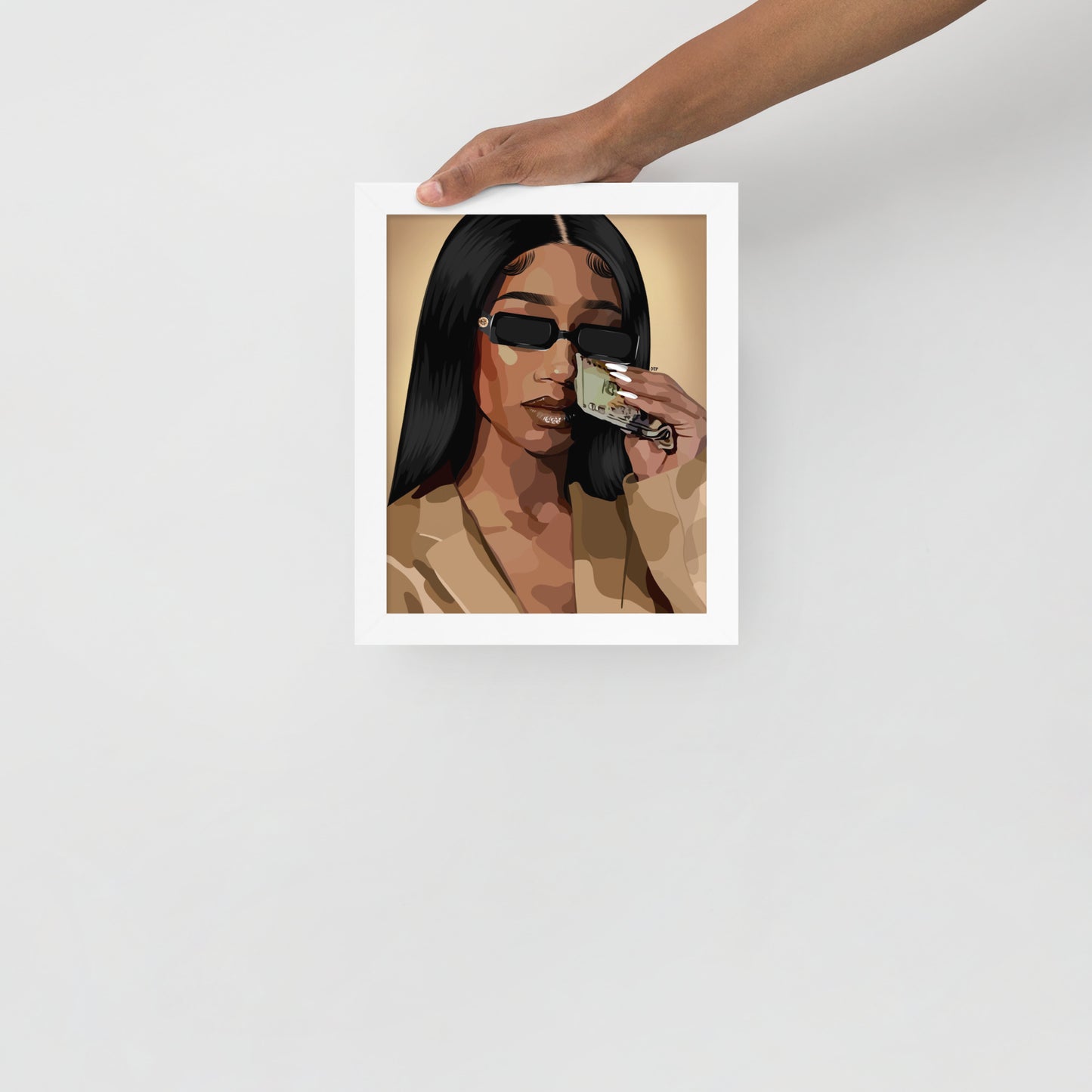 “Money Tears” Framed Print