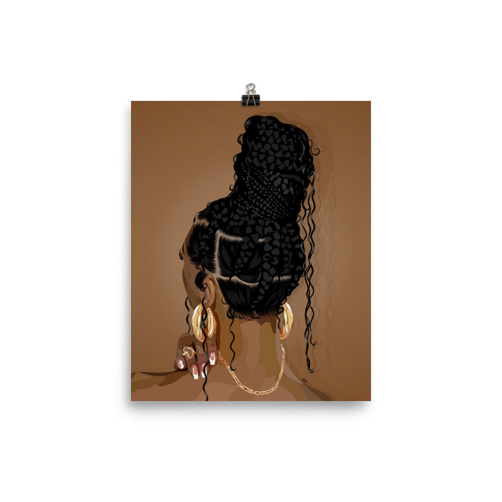 “Boho Braids” Poster