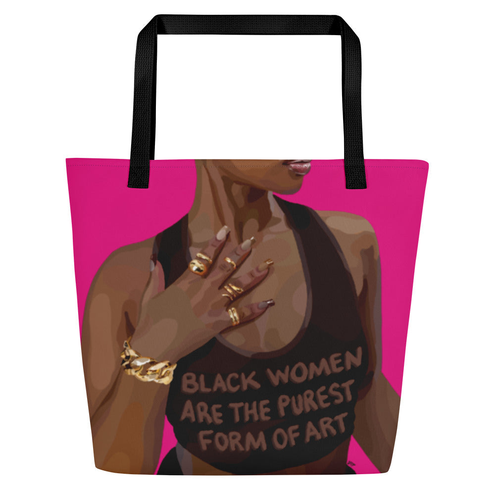 “Women Are Art” Pocket Tote