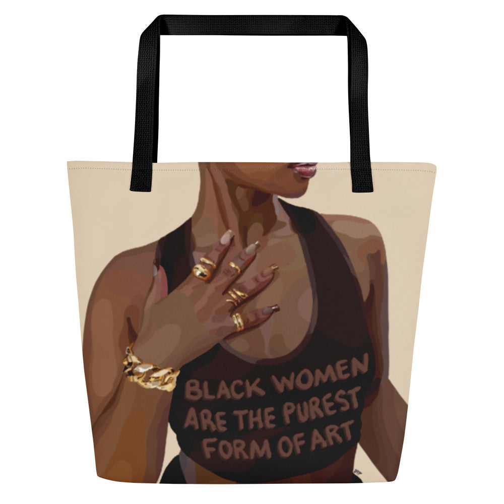 “Women Are Art” Pocket Tote