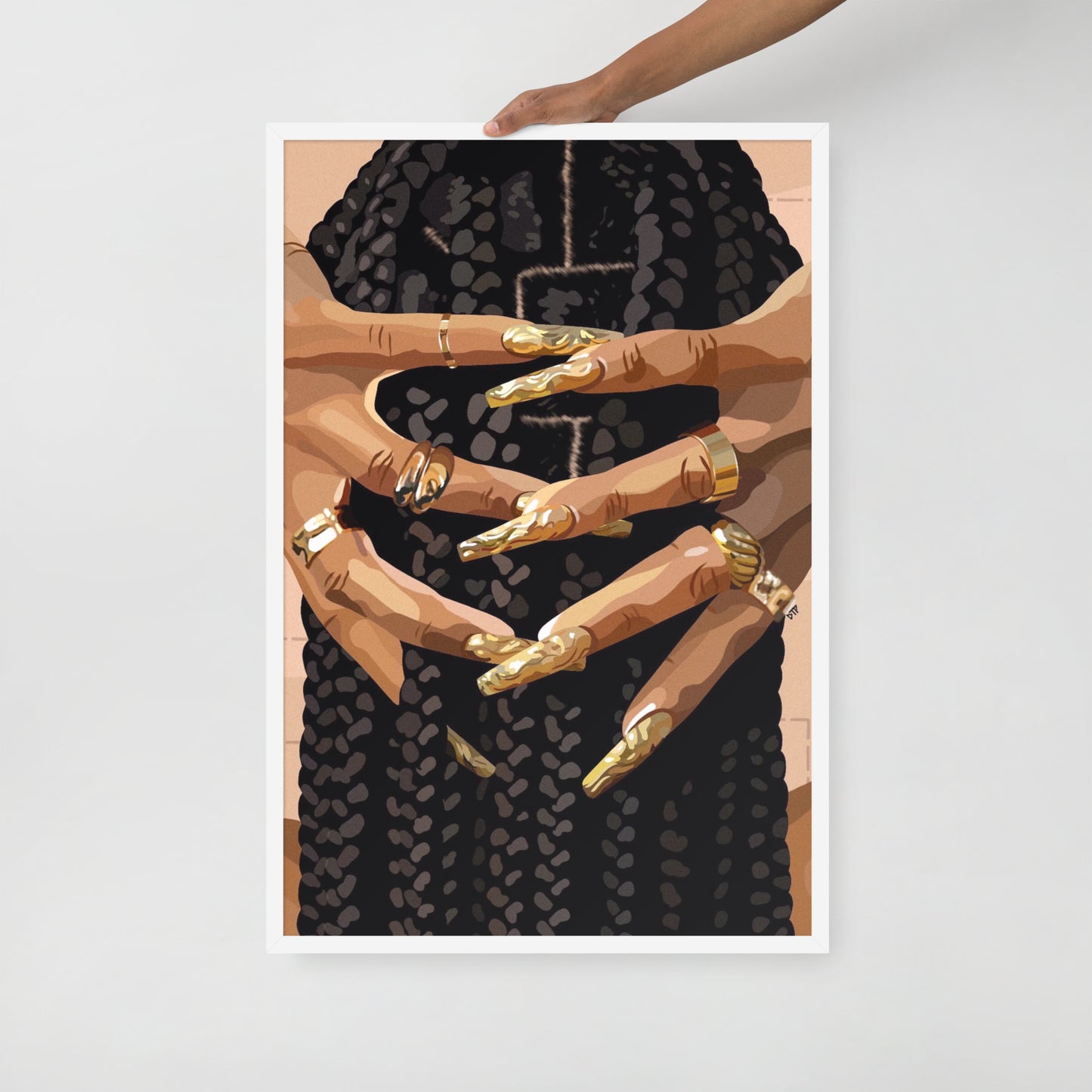 “Let Your Hair Down” Framed Print