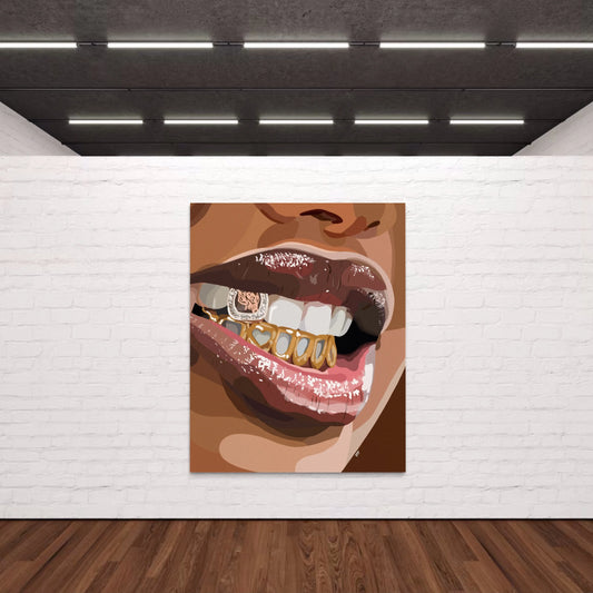 “Grillz II” Canvas