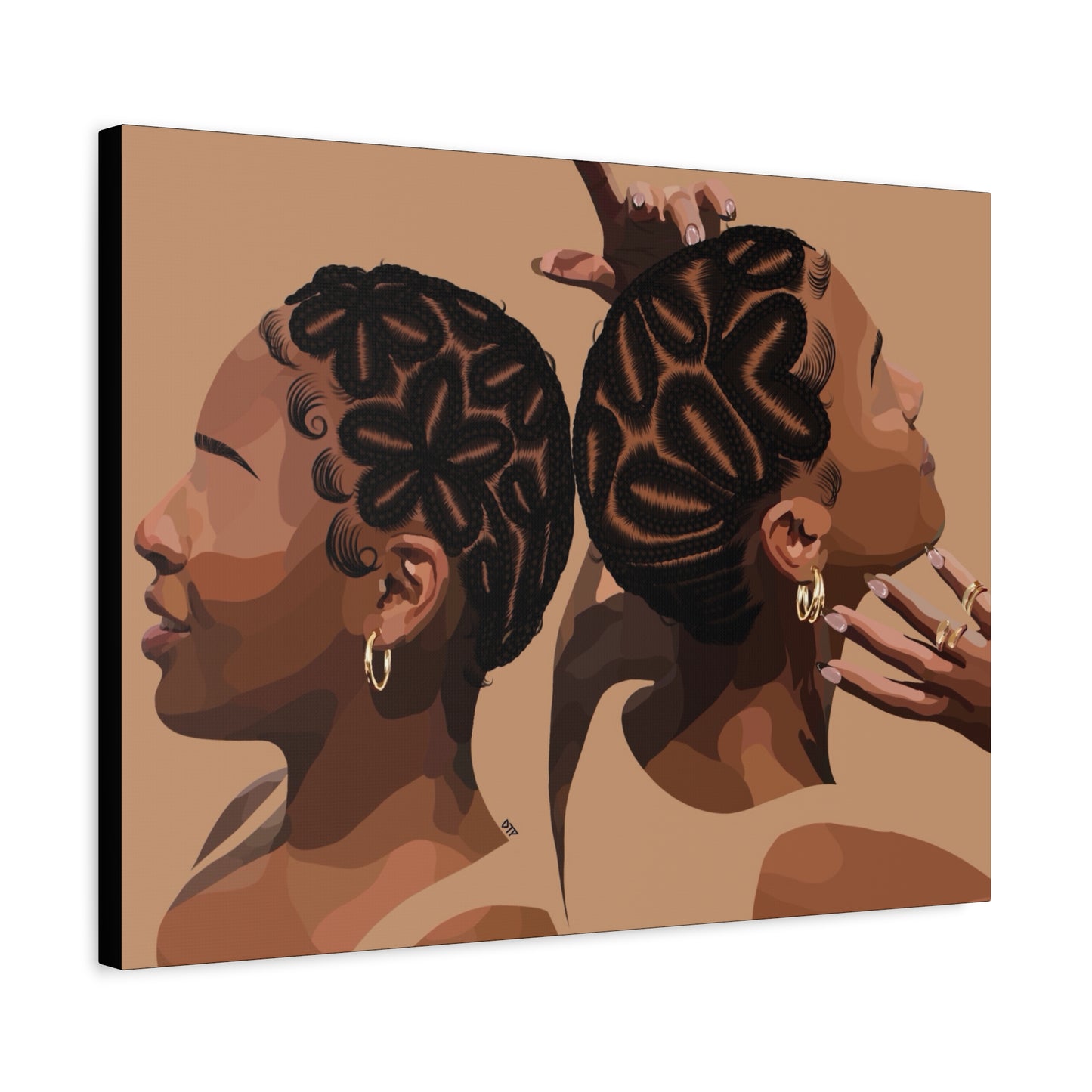 “Braided Baldies” Canvas