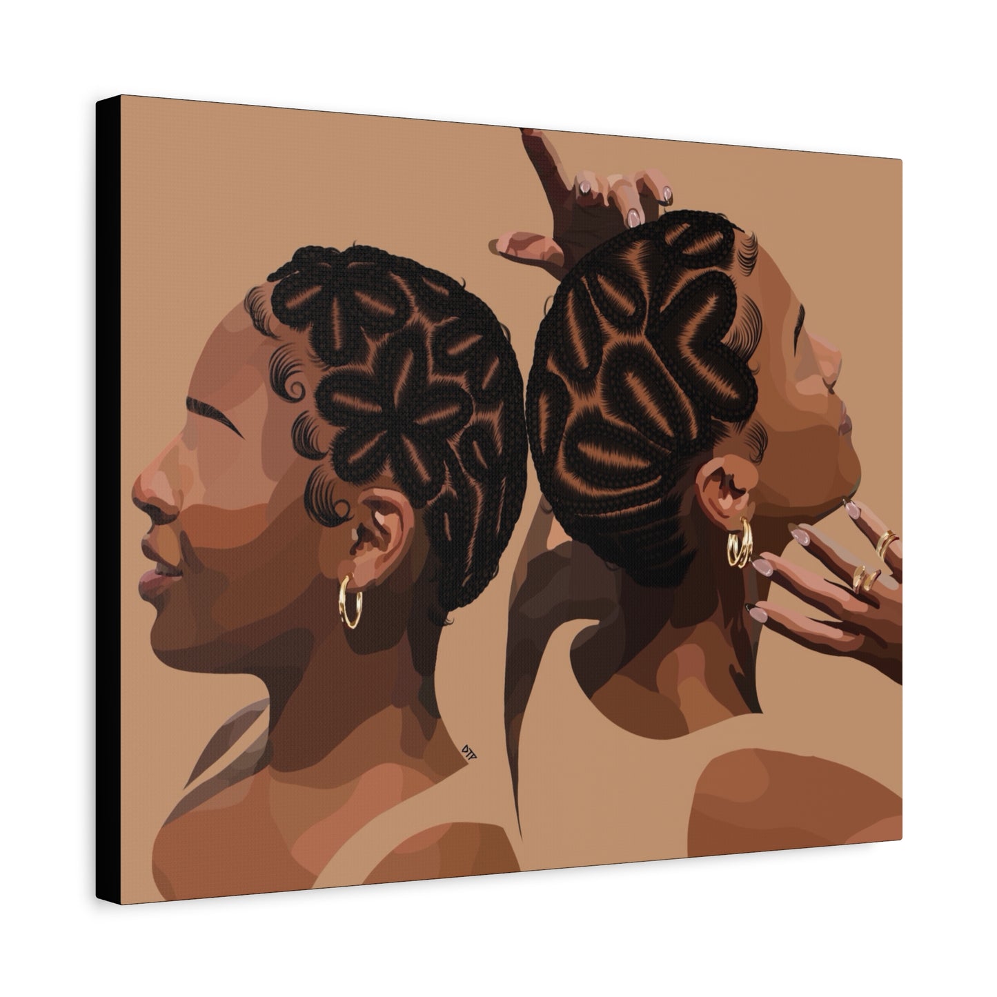 “Braided Baldies” Canvas