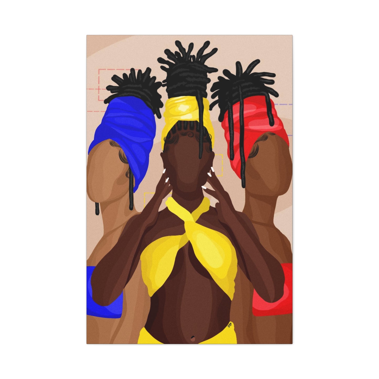 ”Loc Sisters” Canvas