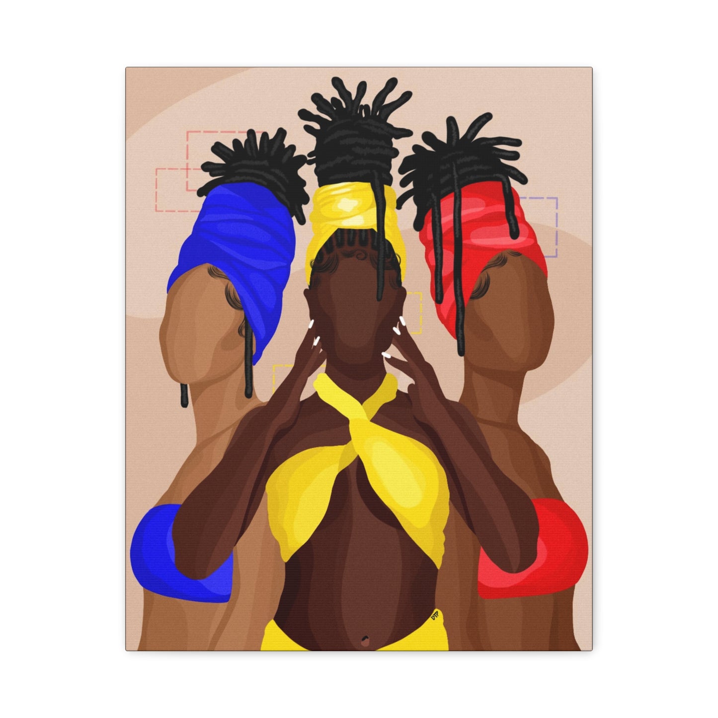 ”Loc Sisters” Canvas