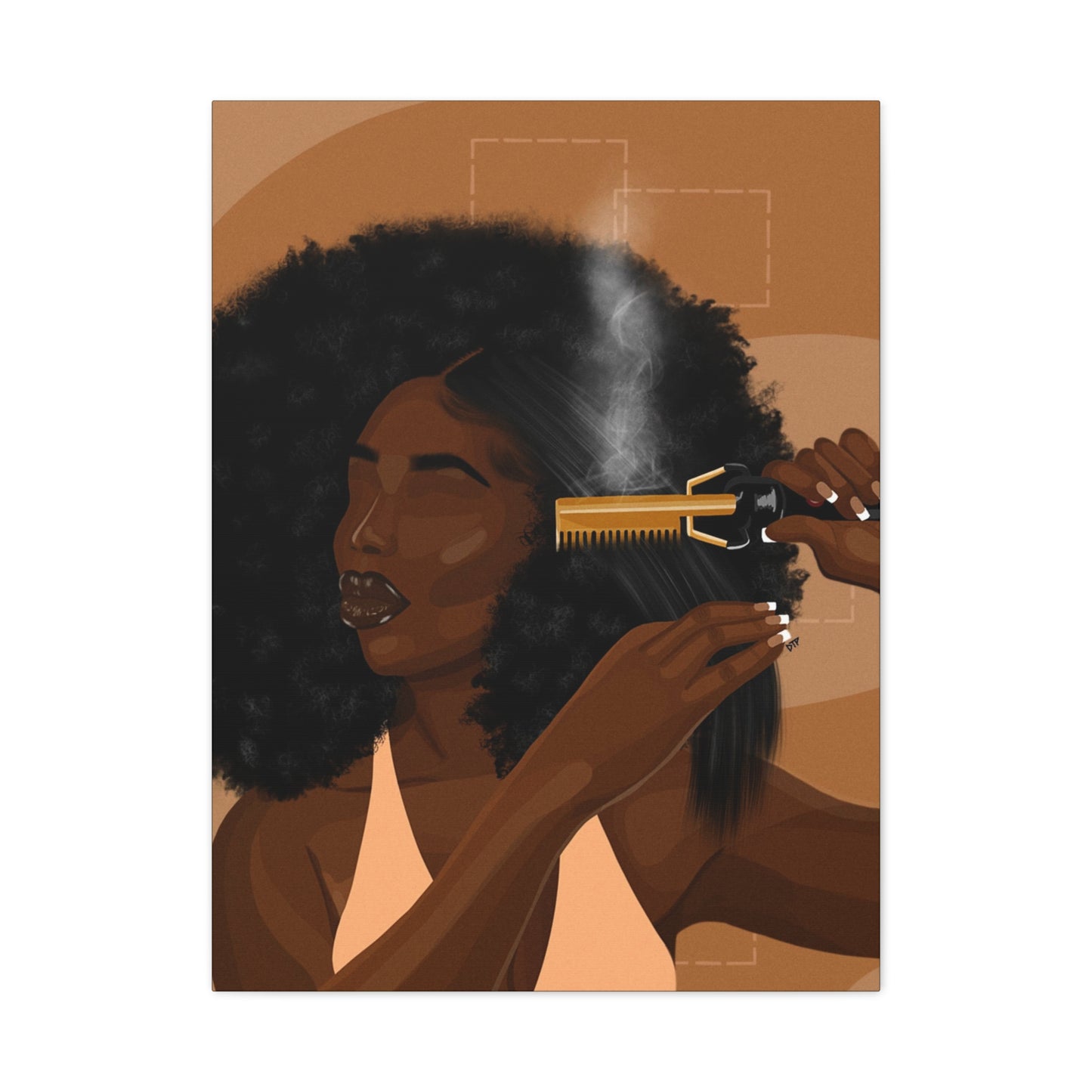 ”Hot Comb Dayz” Canvas