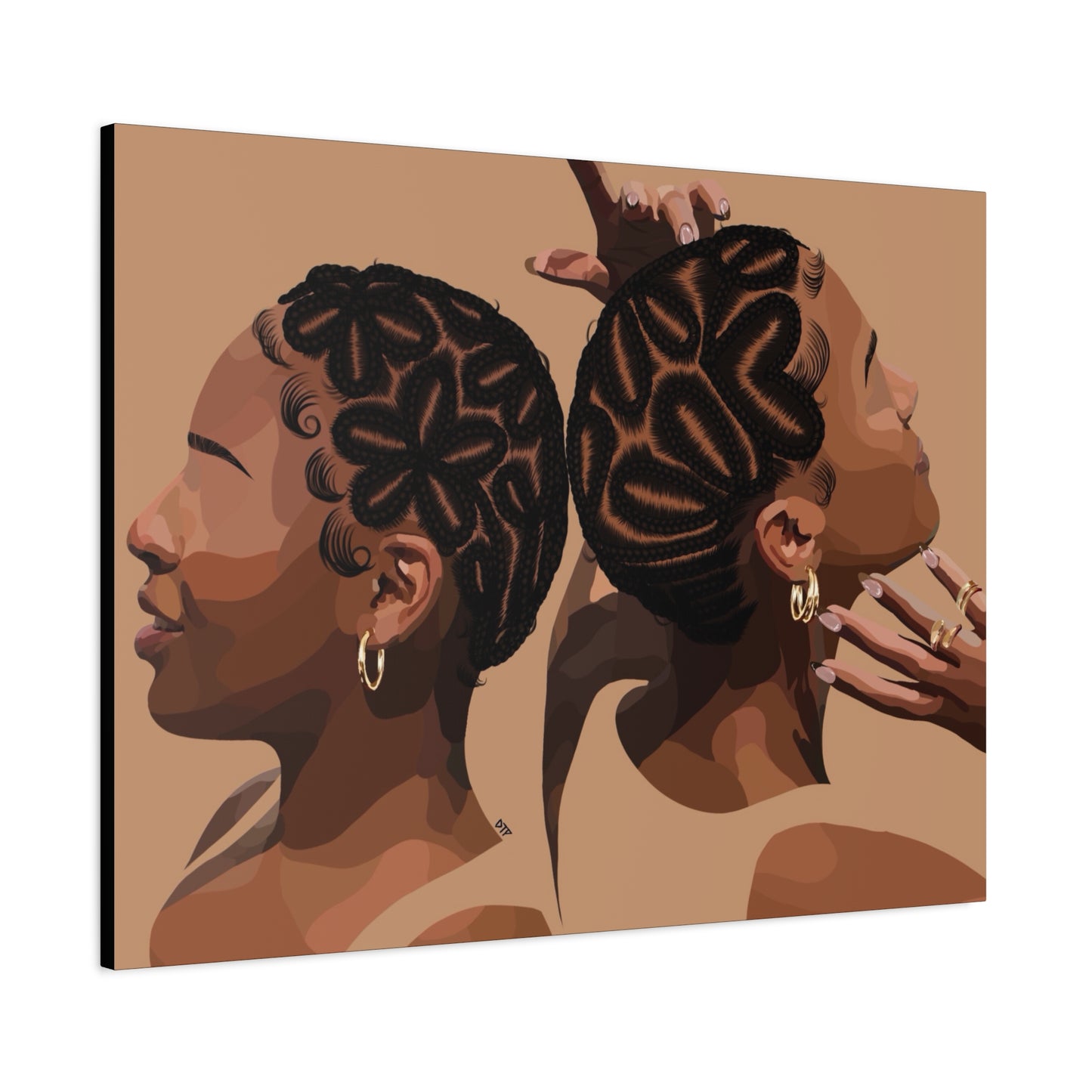 “Braided Baldies” Canvas
