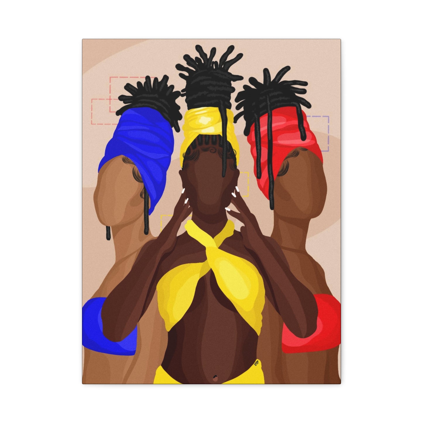 ”Loc Sisters” Canvas
