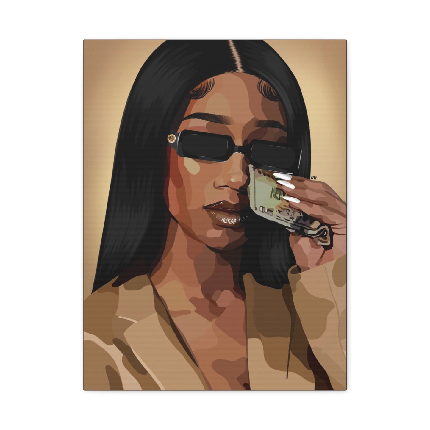 “Money Tears” Canvas