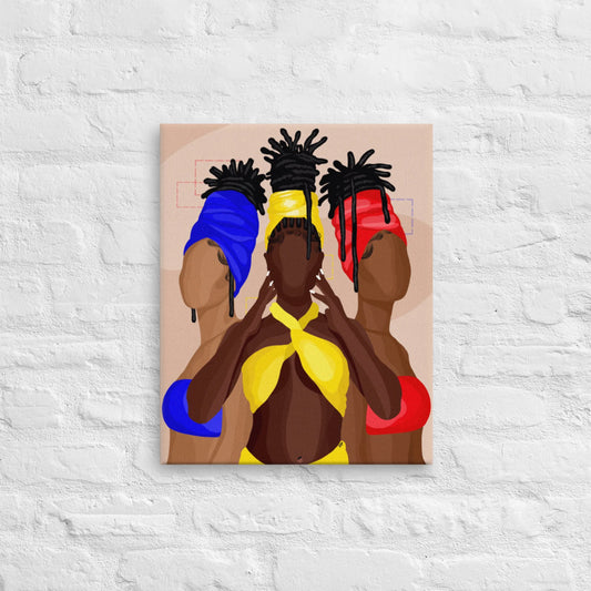 ”Loc Sisters” Canvas