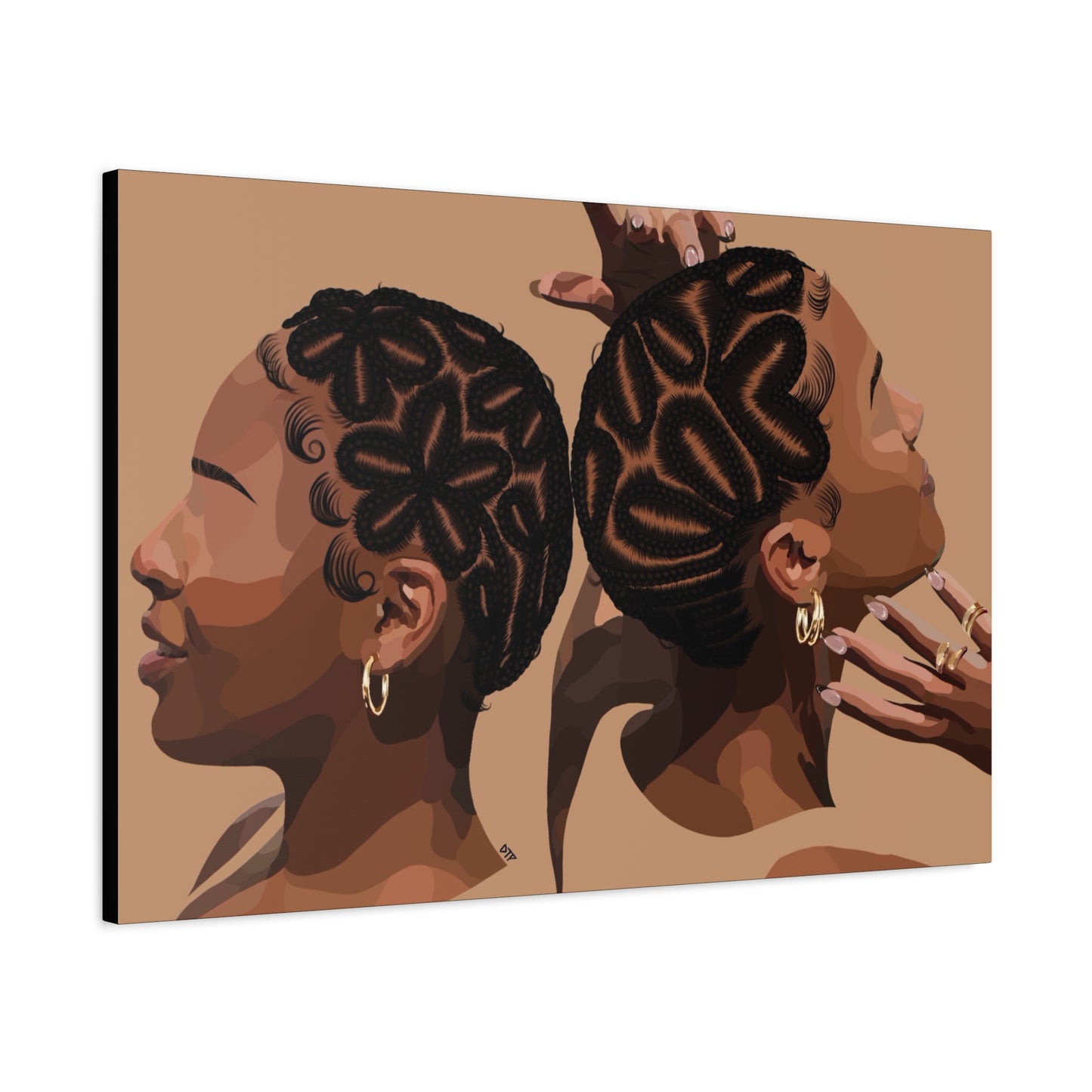 “Braided Baldies” Canvas
