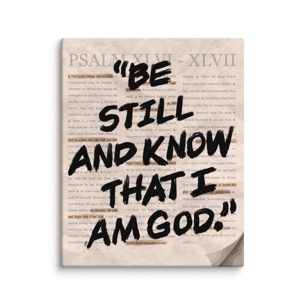 “Psalms 46” Canvas
