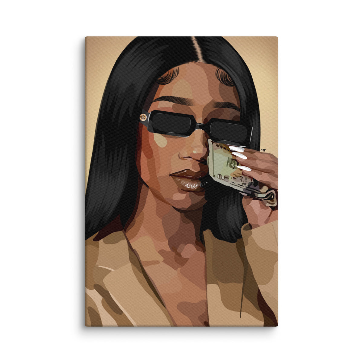 “Money Tears” Canvas