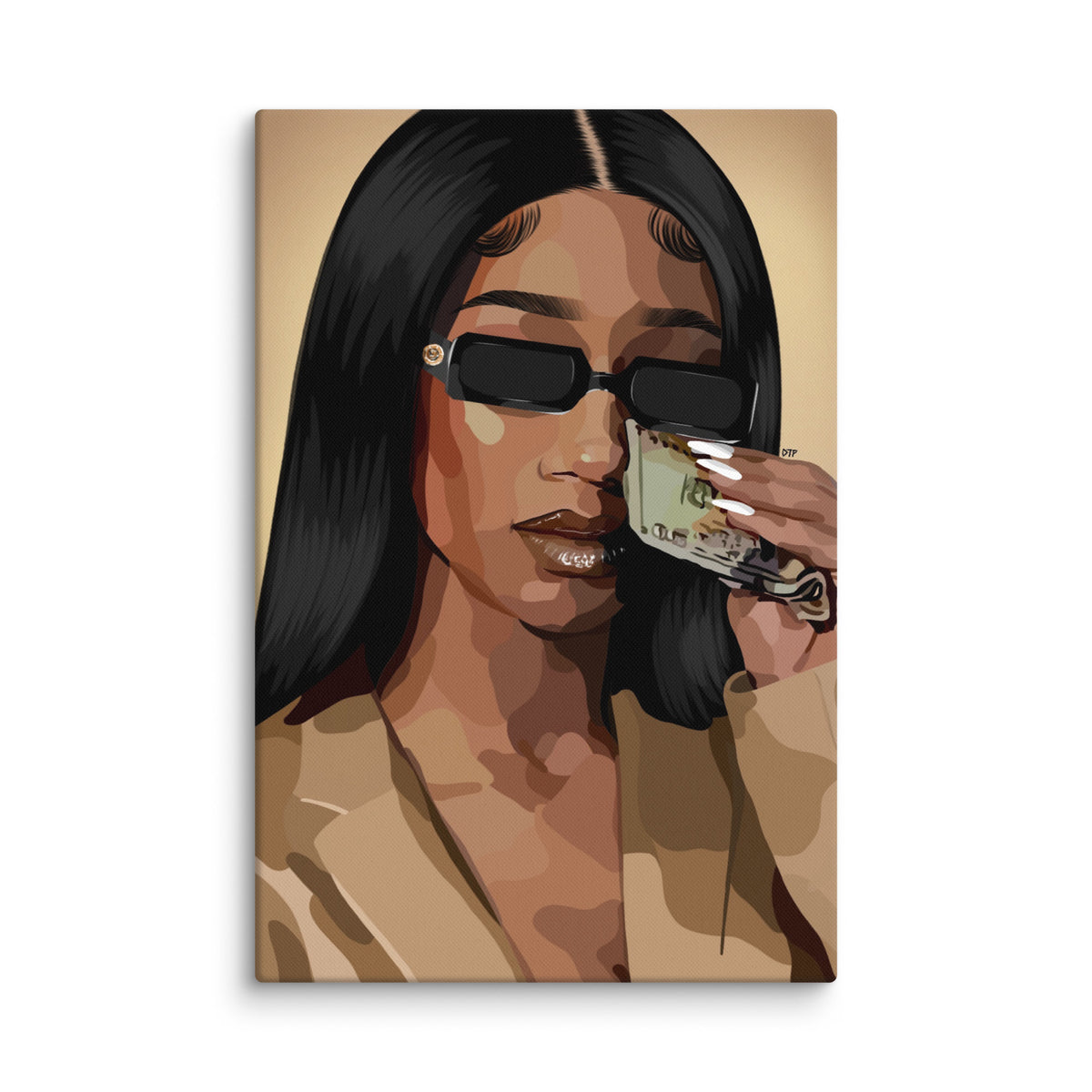 “Money Tears” Canvas