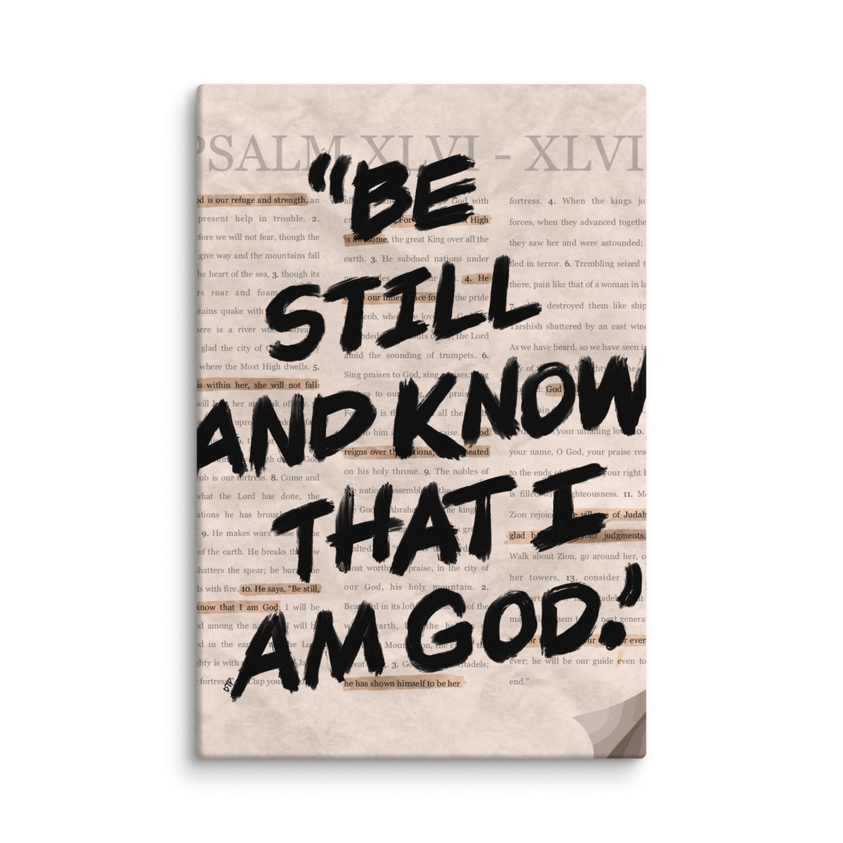 “Psalms 46” Canvas