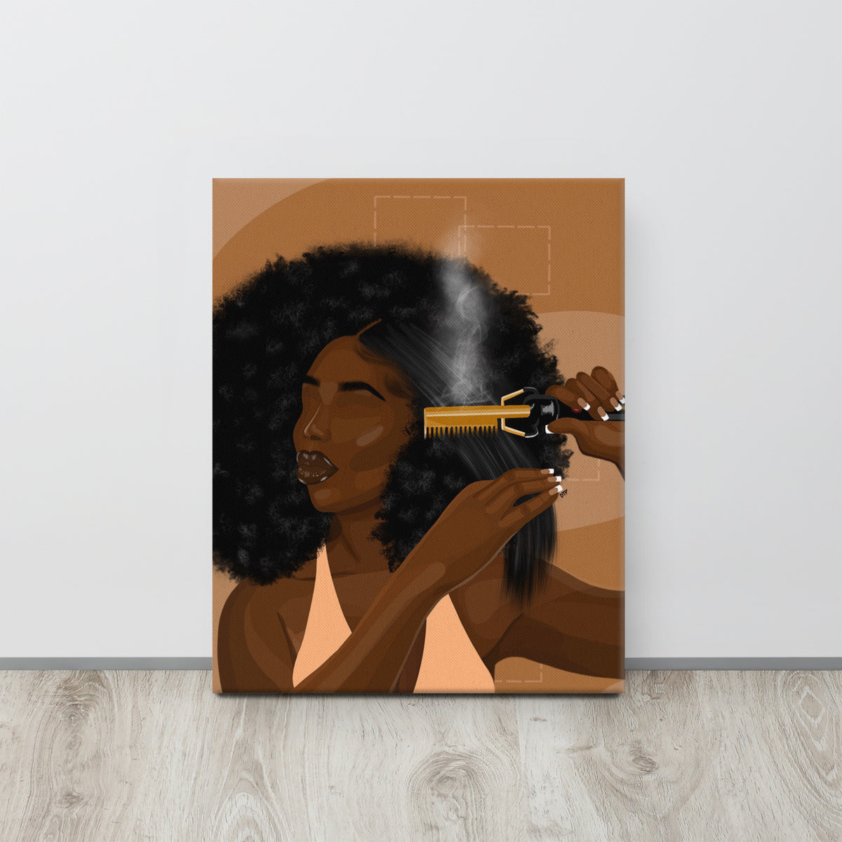 ”Hot Comb Dayz” Canvas