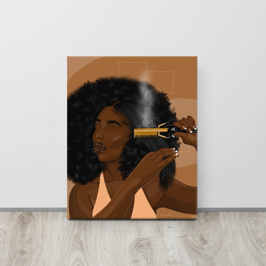 ”Hot Comb Dayz” Canvas