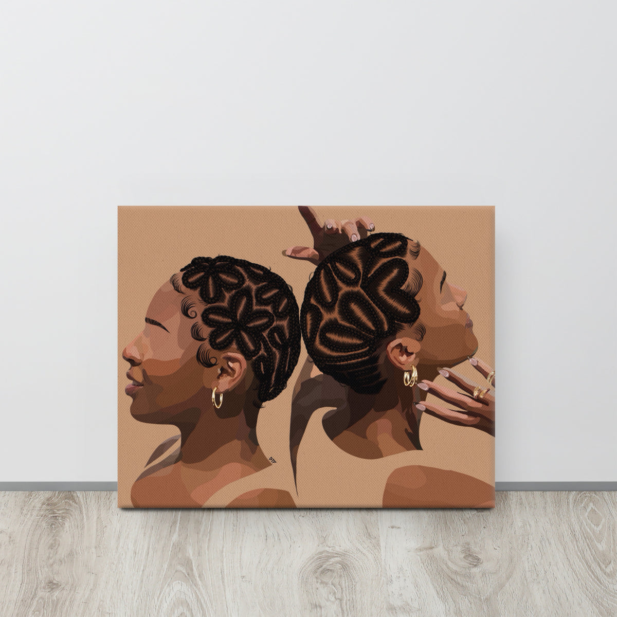 “Braided Baldies” Canvas