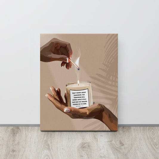 “Don’t worry” Canvas