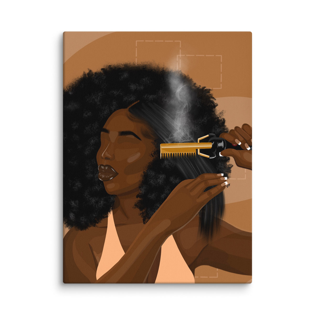 ”Hot Comb Dayz” Canvas