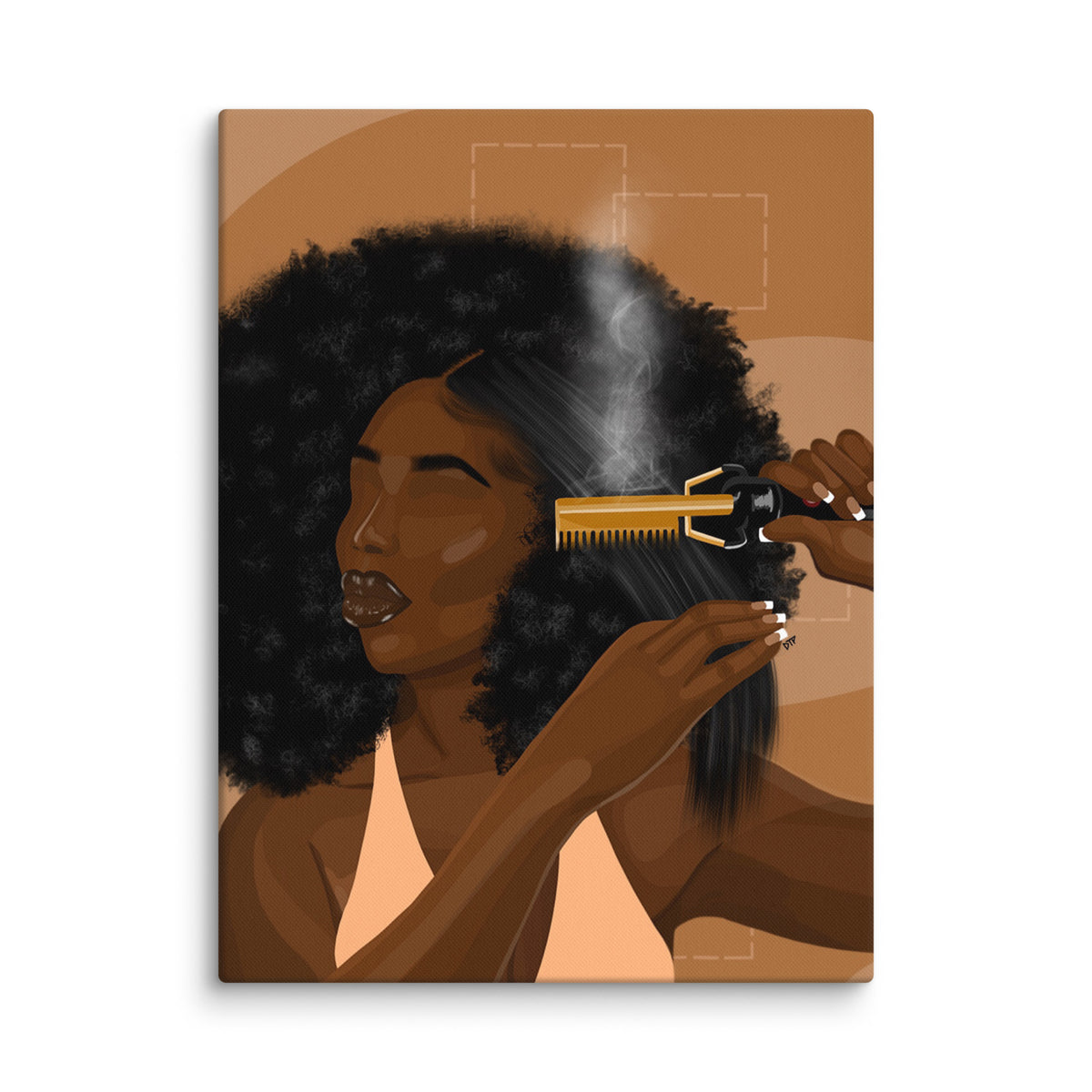 ”Hot Comb Dayz” Canvas