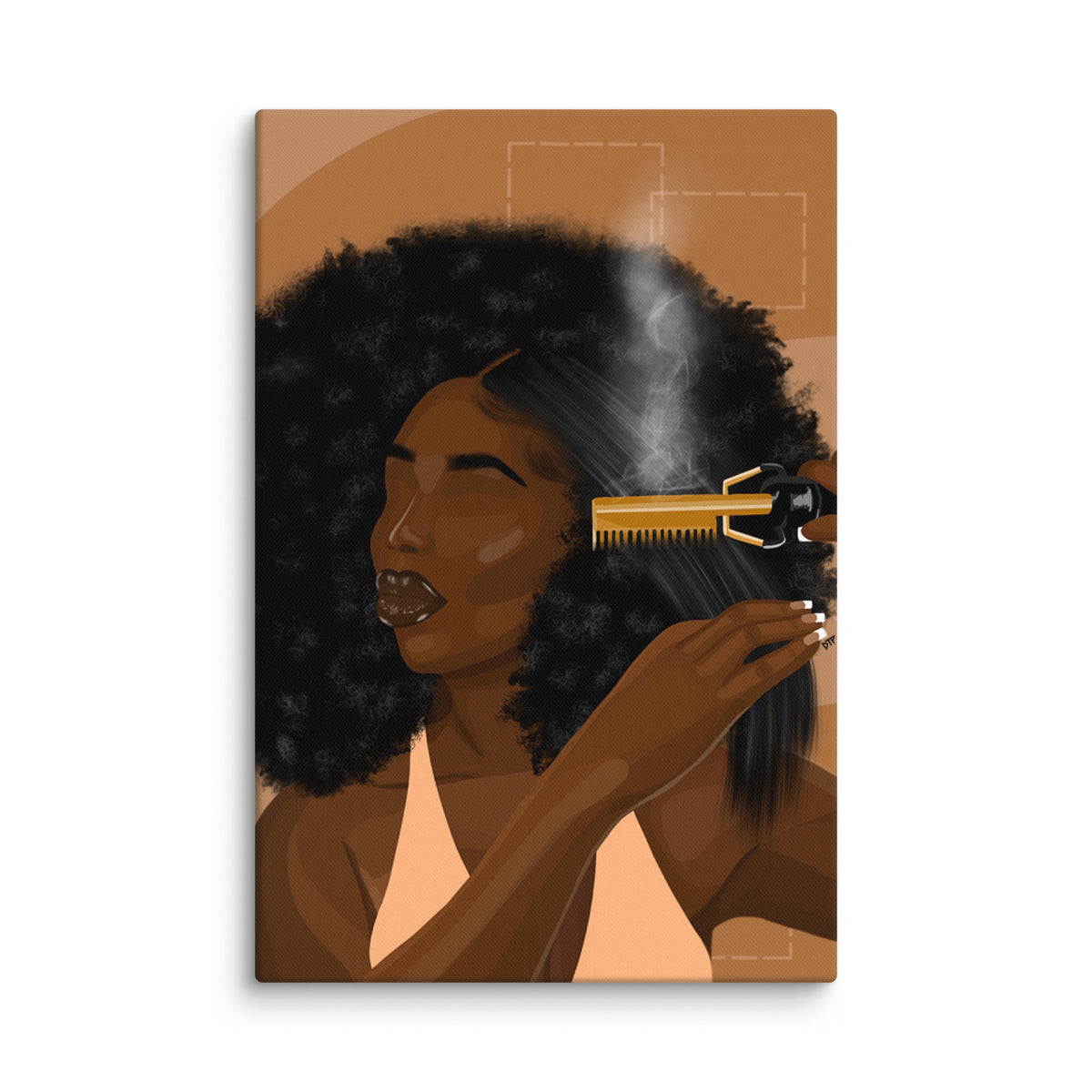 ”Hot Comb Dayz” Canvas