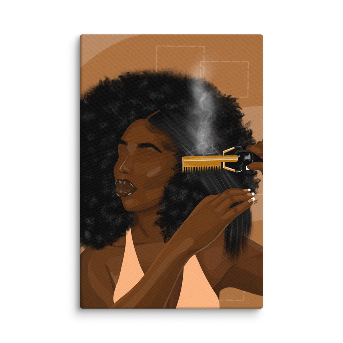 ”Hot Comb Dayz” Canvas