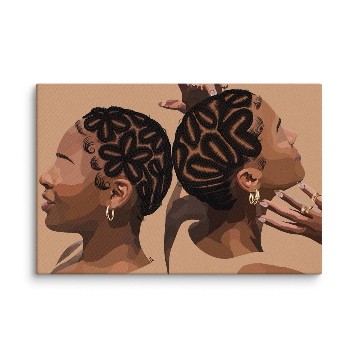 “Braided Baldies” Canvas