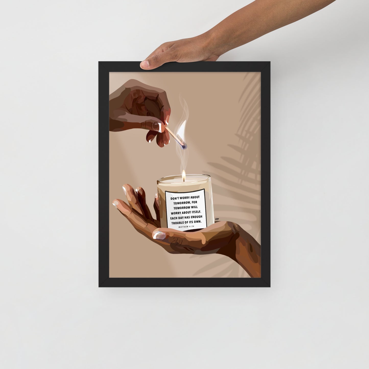 “Don’t Worry” Framed Print